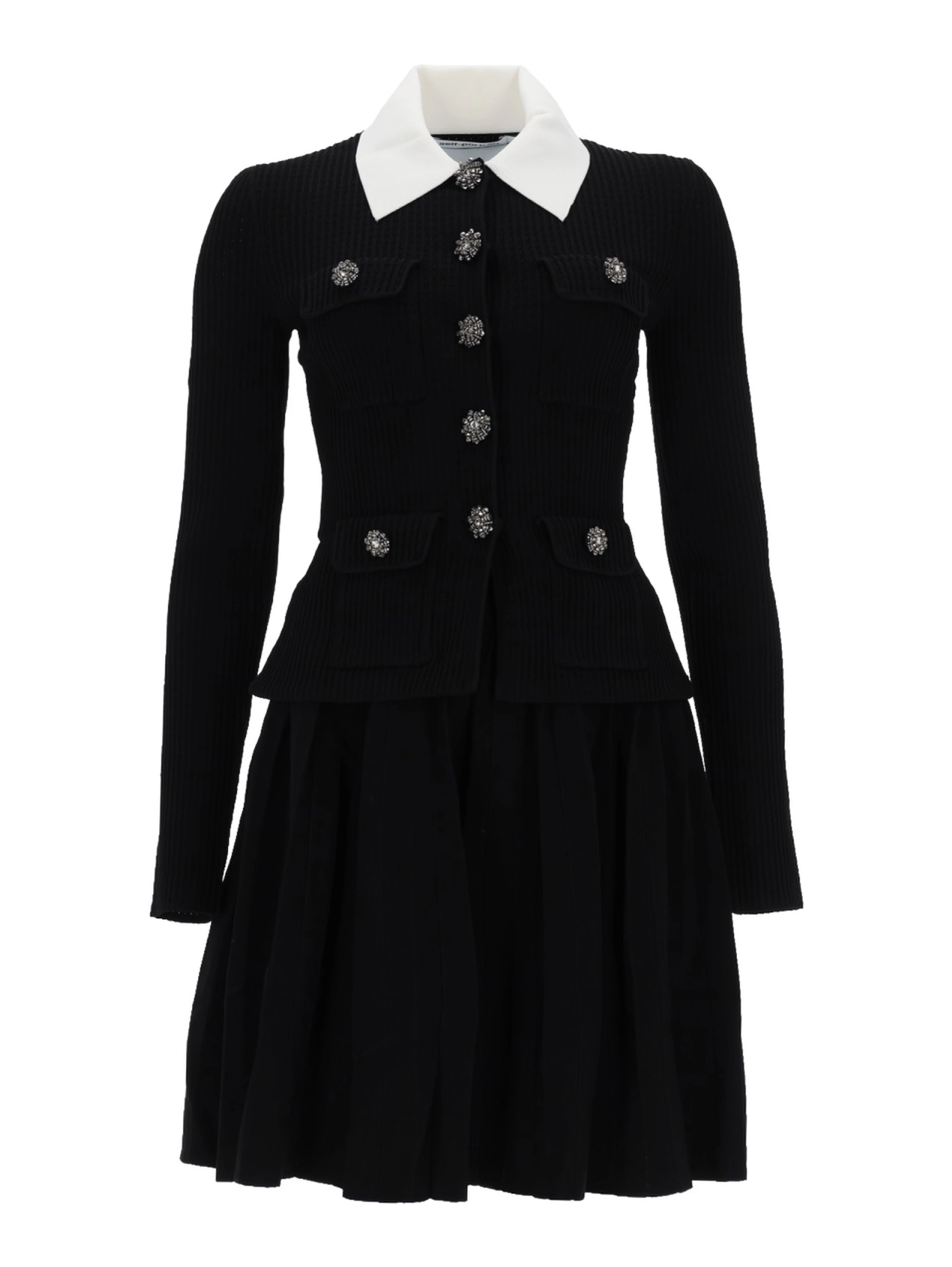 MINI DRESS WITH CONTRASTING COLLAR