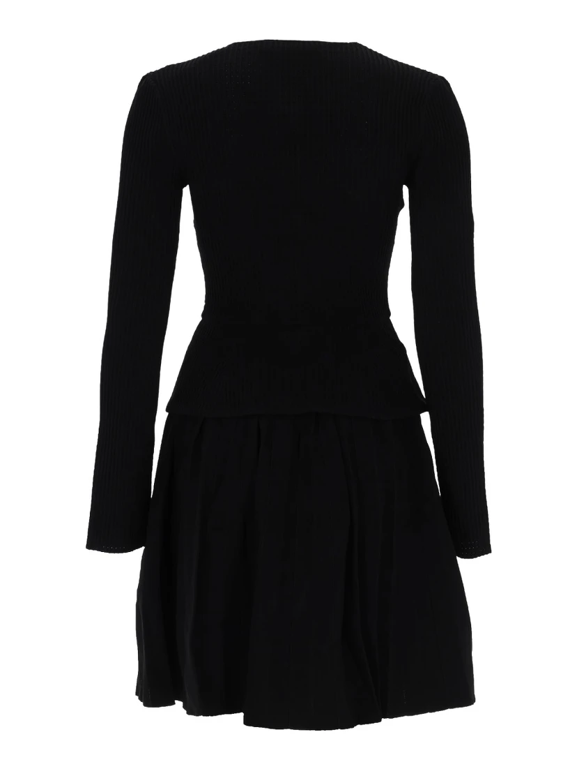MINI DRESS WITH CONTRASTING COLLAR