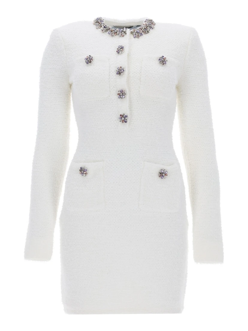 MINI DRESS WITH JEWEL BUTTONS