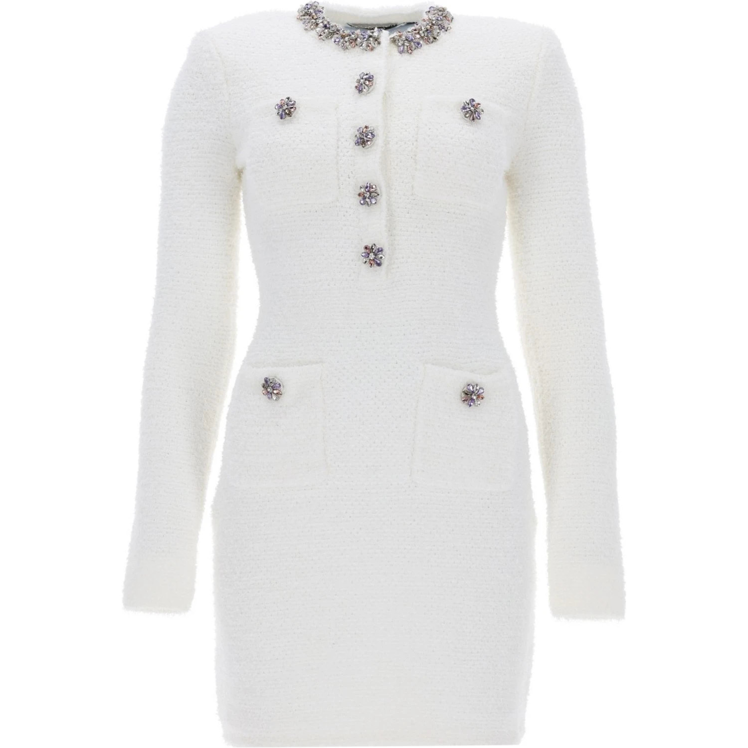 MINI DRESS WITH JEWEL BUTTONS