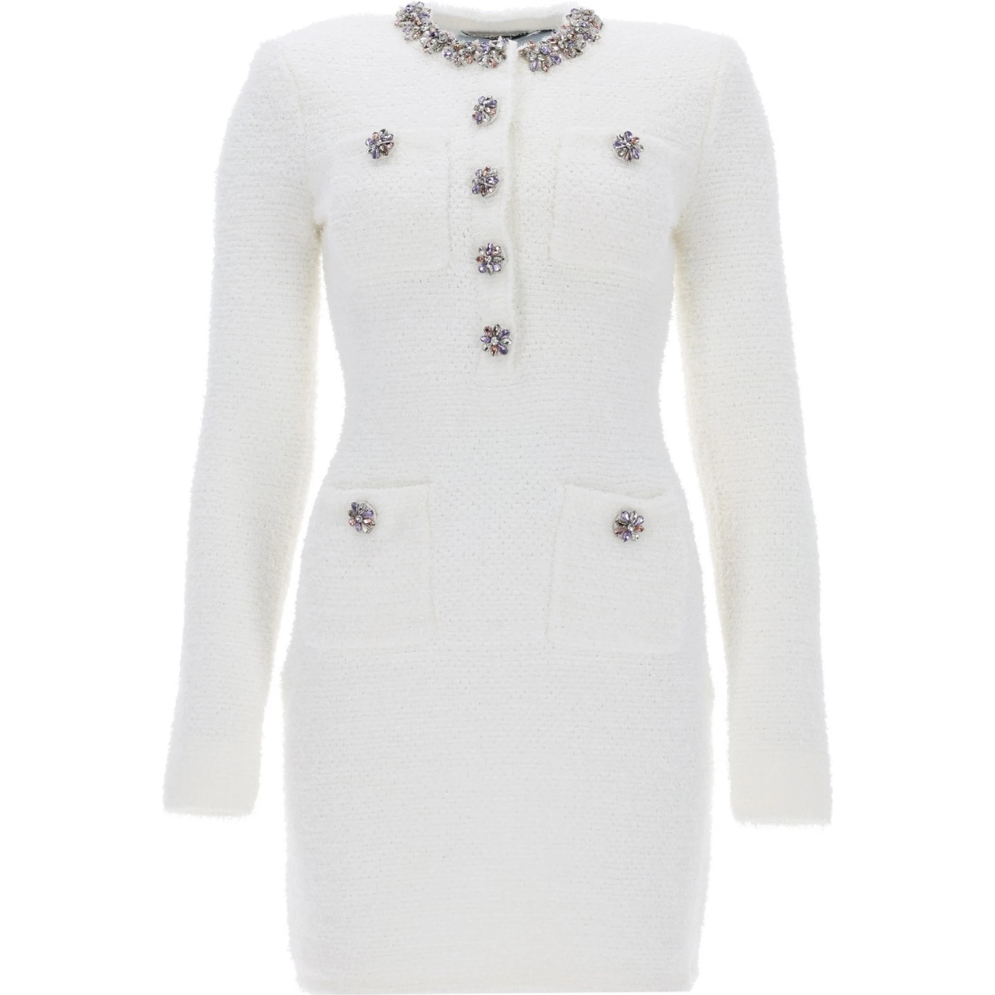 MINI DRESS WITH JEWEL BUTTONS