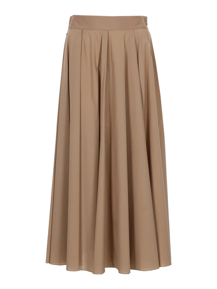 COTTON MIDI SKIRT