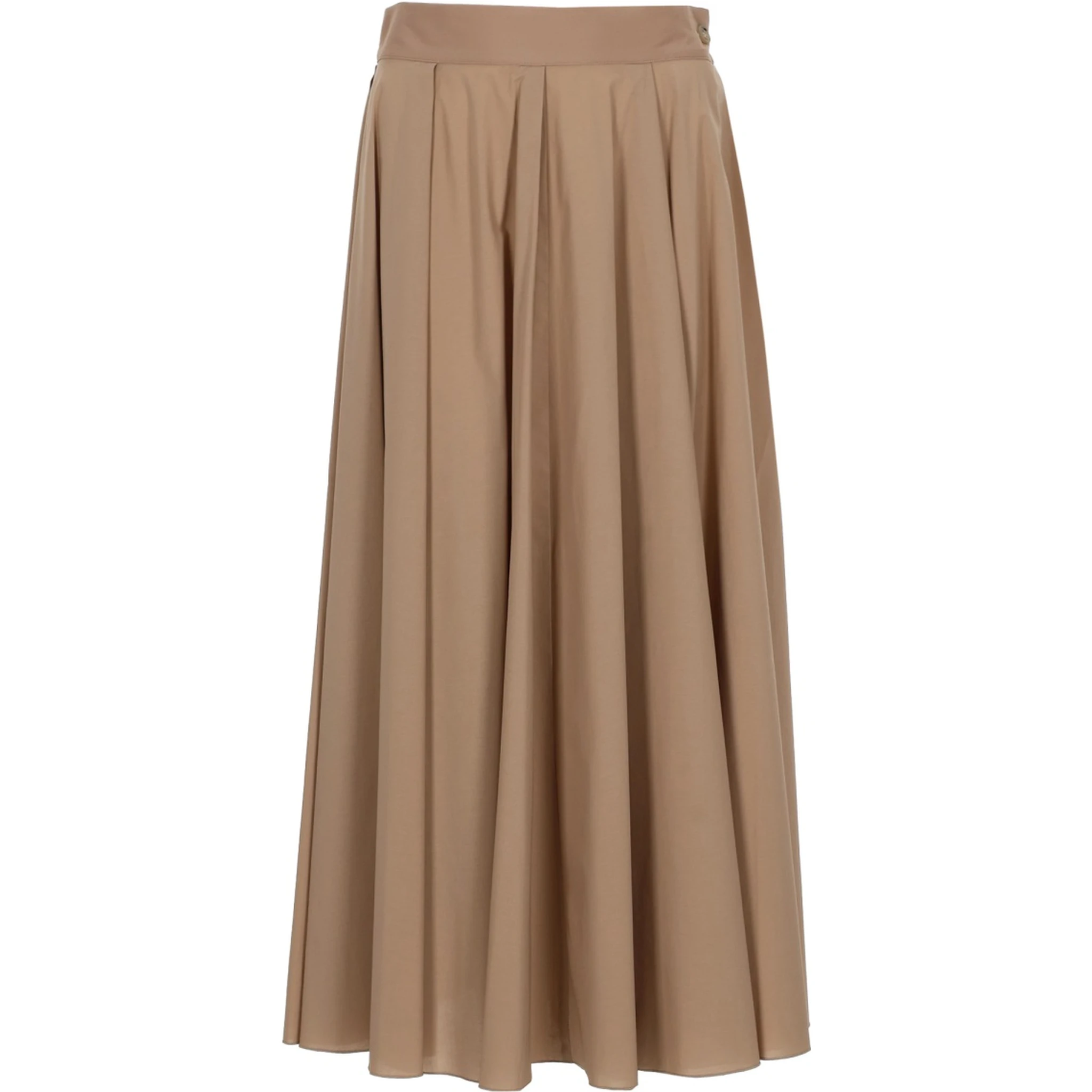 COTTON MIDI SKIRT