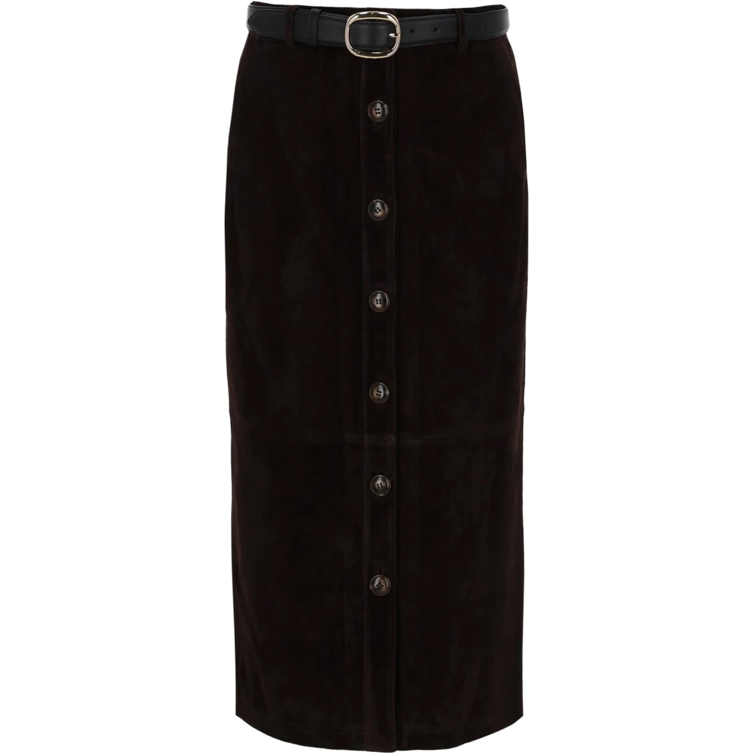 SUEDE MIDI SKIRT