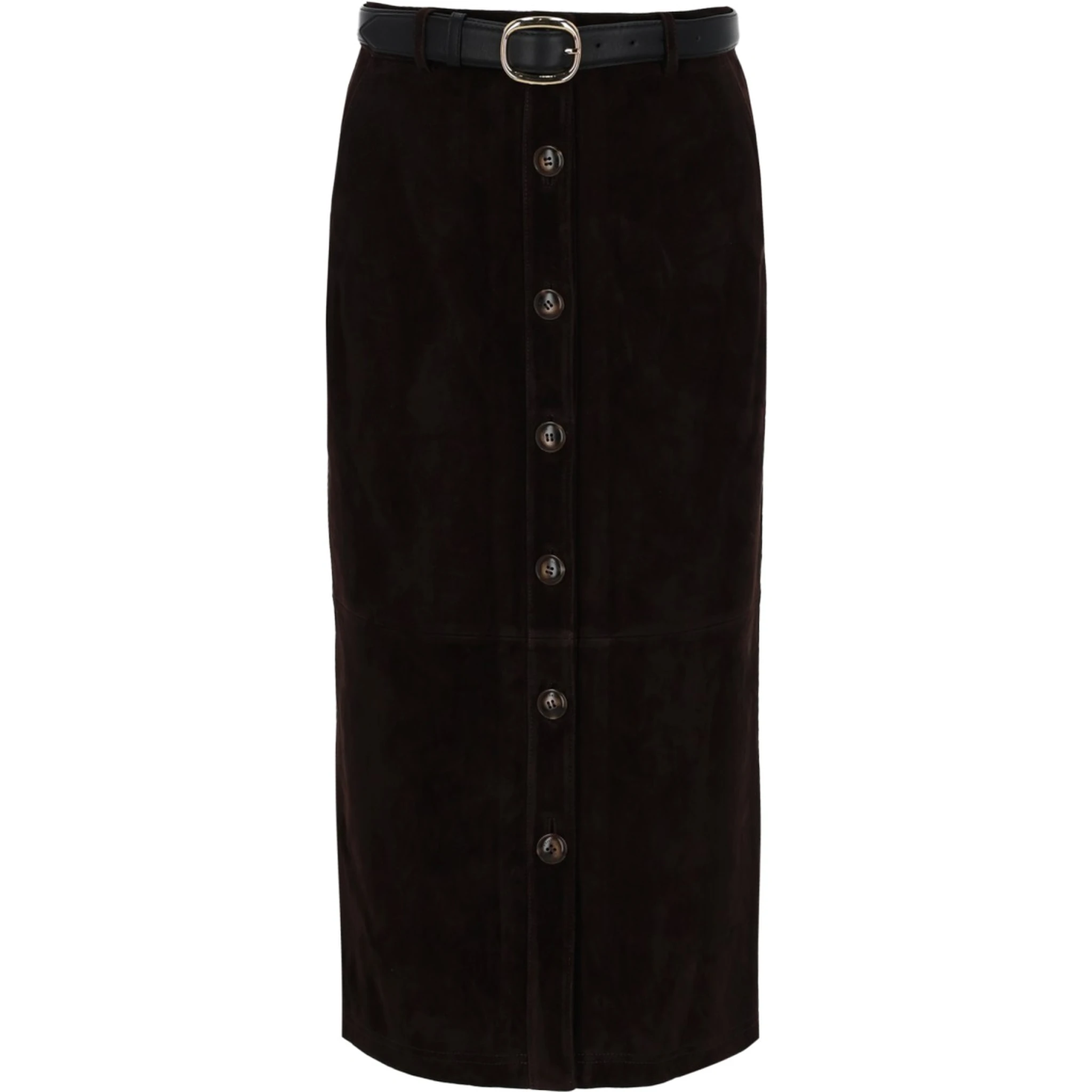 SUEDE MIDI SKIRT