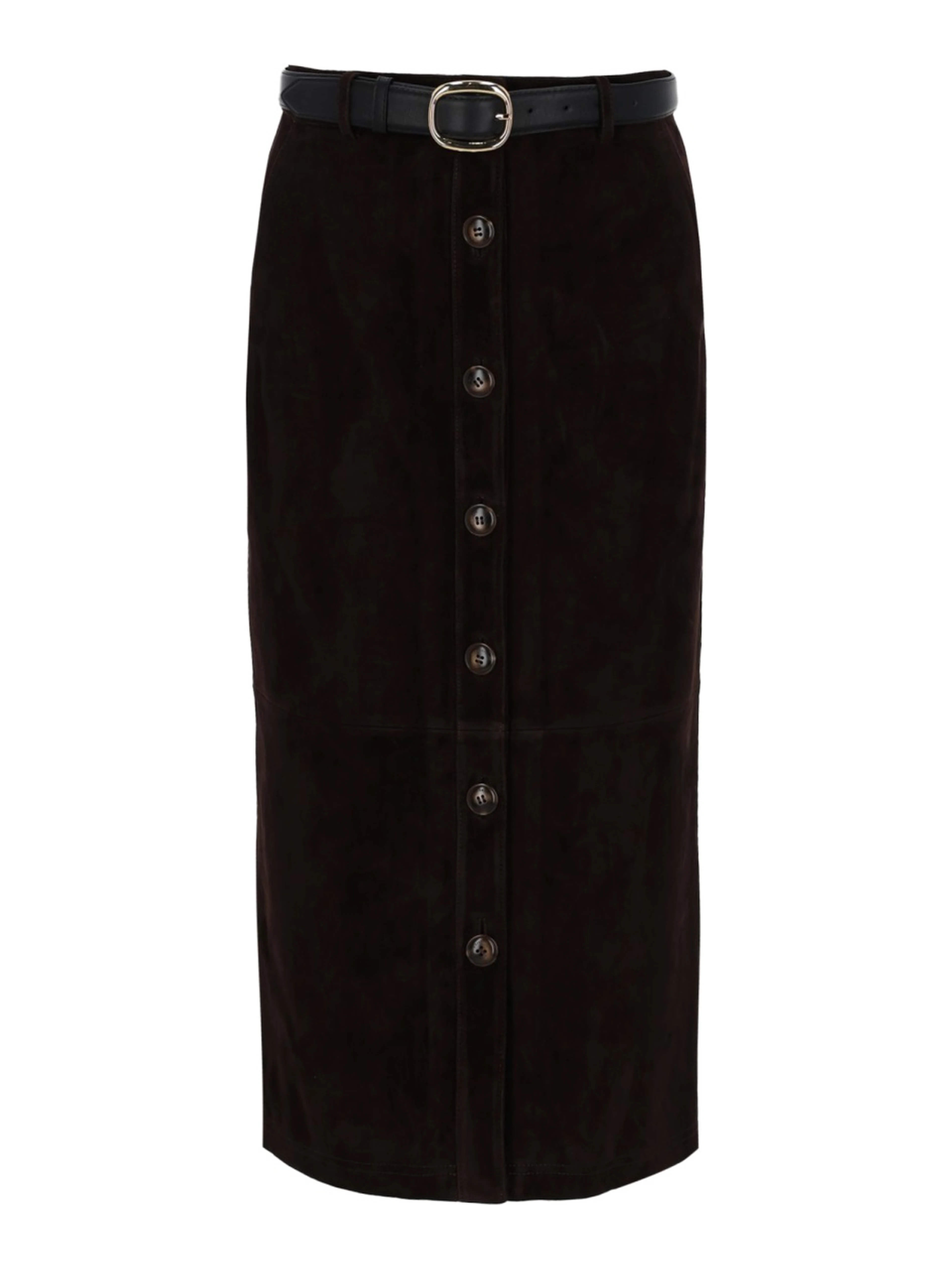 SUEDE MIDI SKIRT