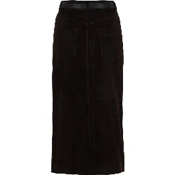 SUEDE MIDI SKIRT