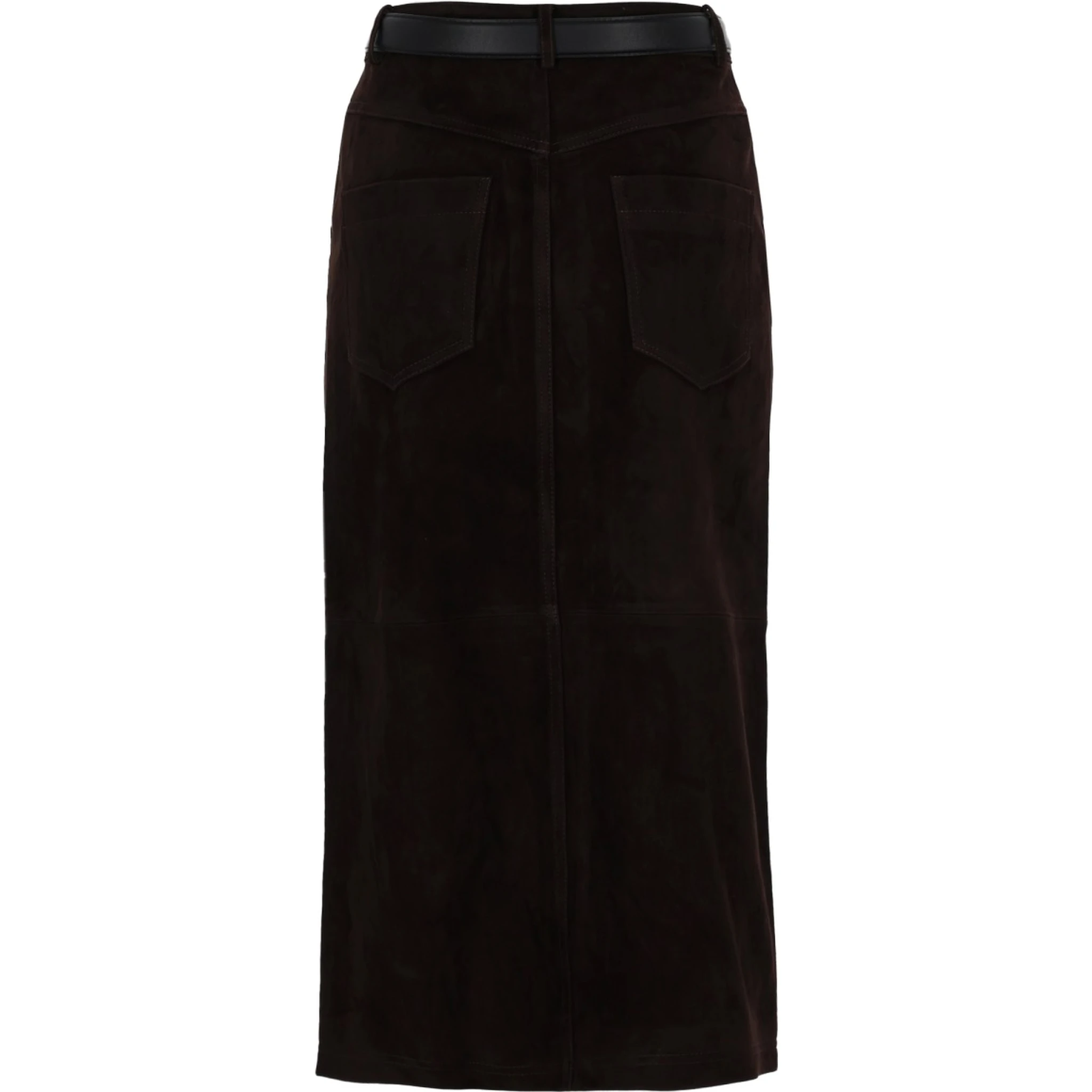 SUEDE MIDI SKIRT