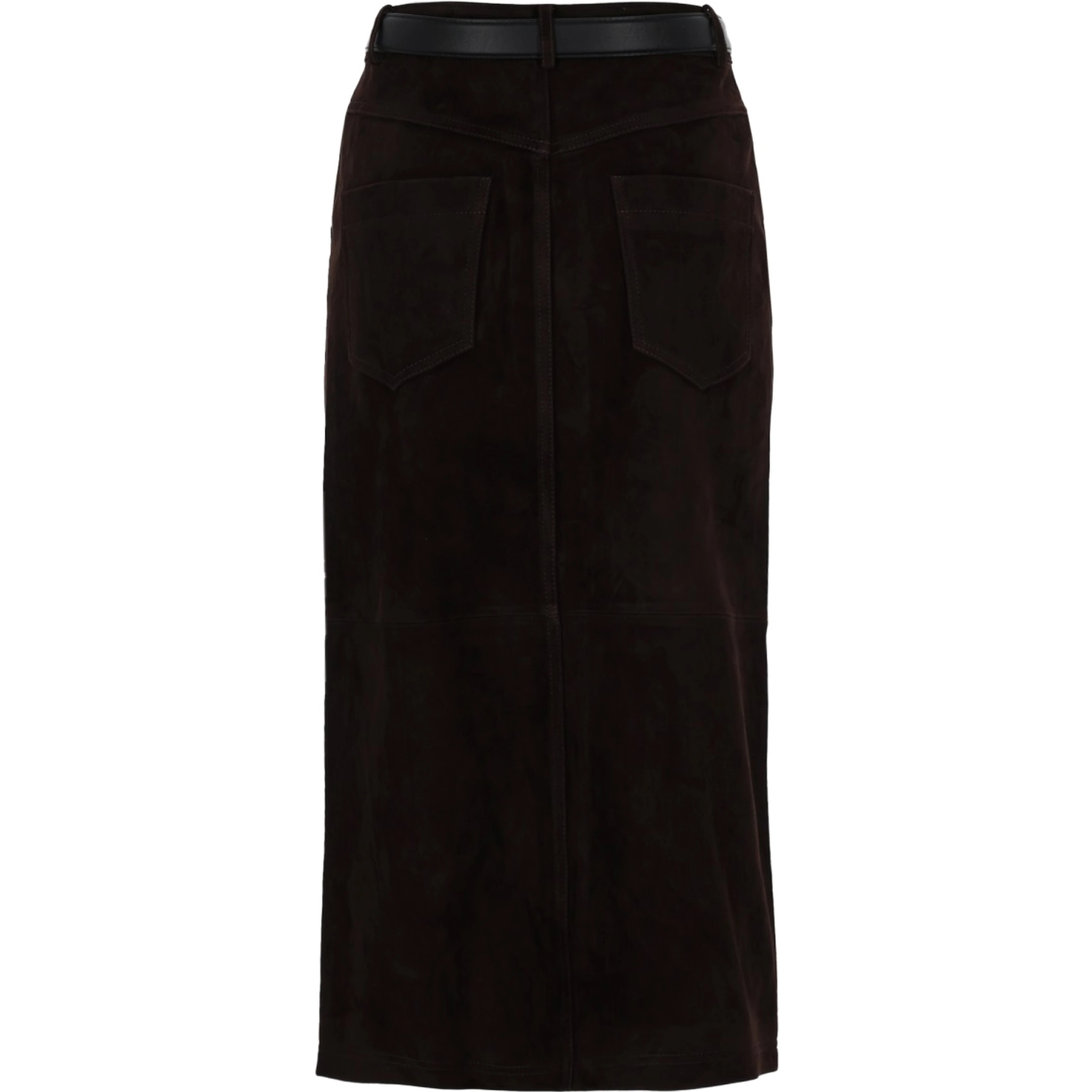 SUEDE MIDI SKIRT