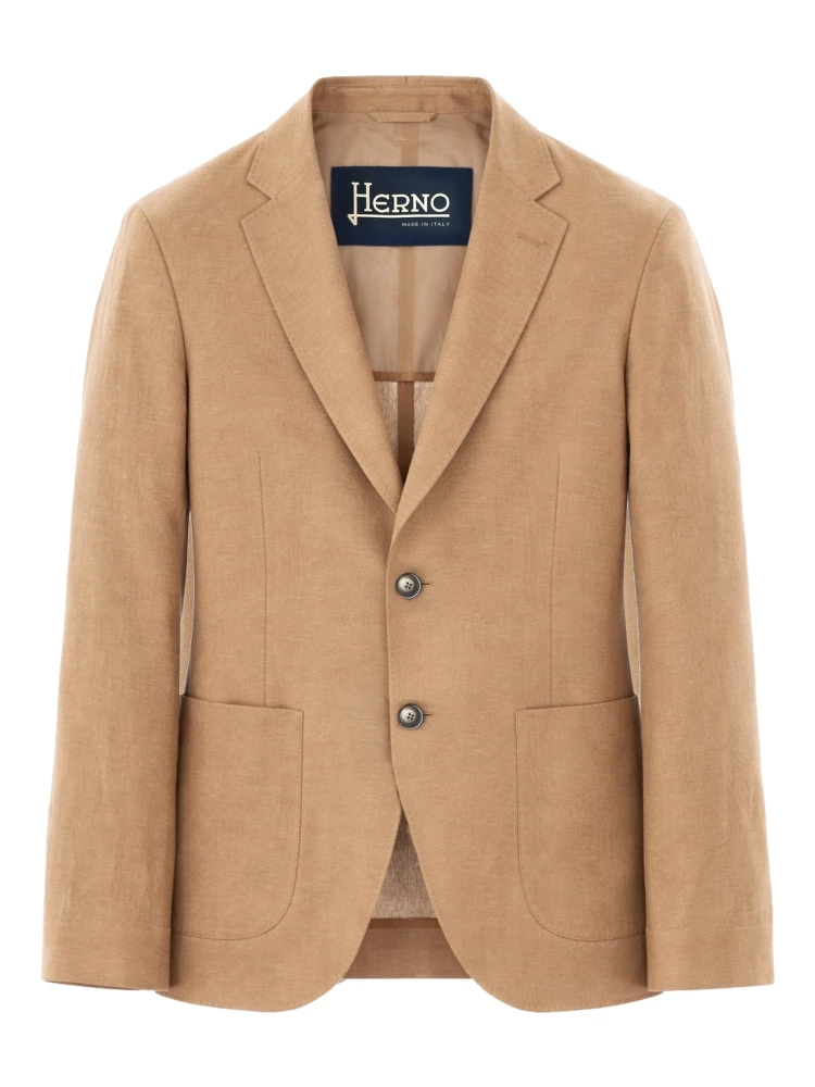 SINGLE-BREASTED LINEN JACKET