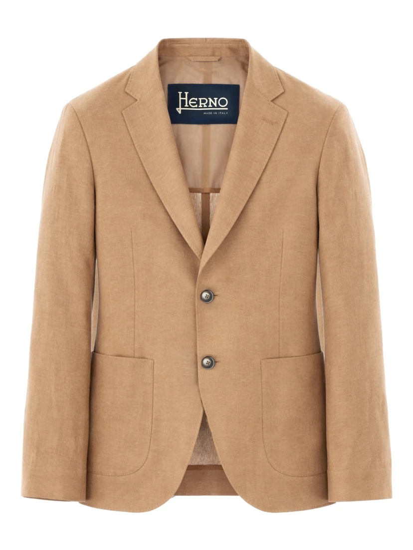 SINGLE-BREASTED LINEN JACKET