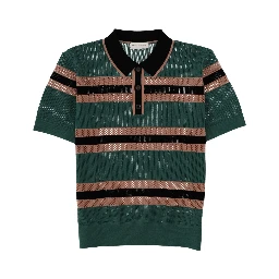 POLO "MERCY STRIPE" TRAFORATA