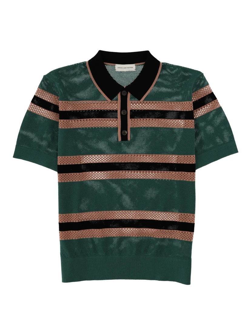 POLO "MERCY STRIPE" TRAFORATA