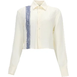 LINEN SHIRT WITH LOGO