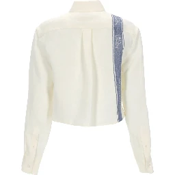 LINEN SHIRT WITH LOGO