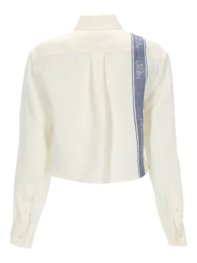 LINEN SHIRT WITH LOGO