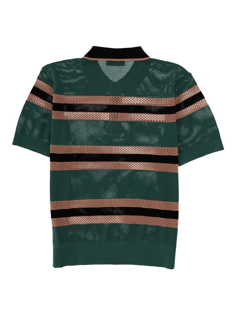 POLO "MERCY STRIPE" TRAFORATA