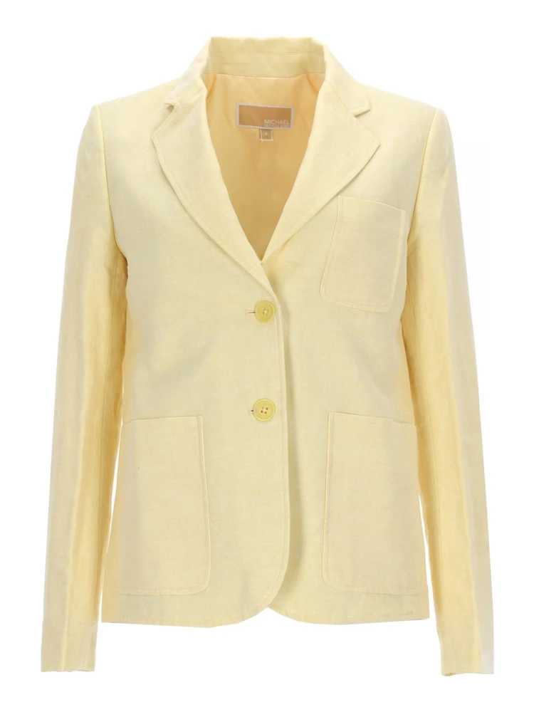 SINGLE-BREASTED LINEN BLAZER