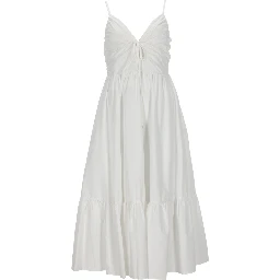 V-NECK MIDI DRESS