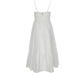 V-NECK MIDI DRESS