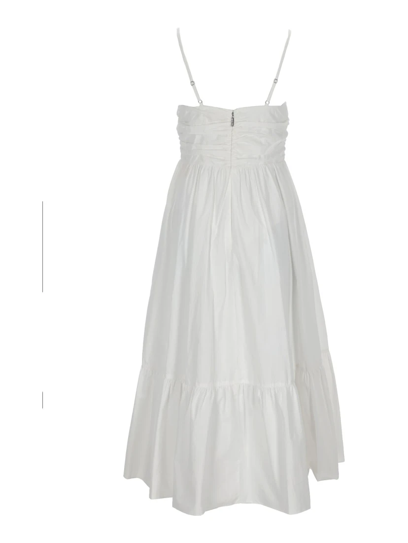 V-NECK MIDI DRESS