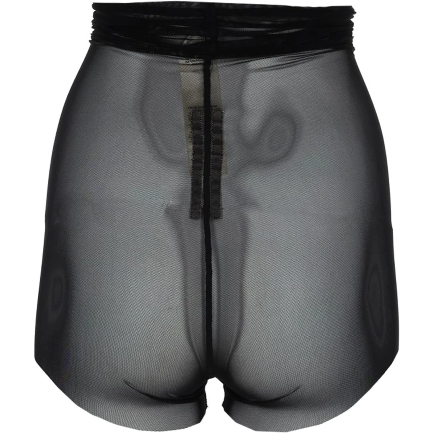 SEMI-TRANSPARENT HIGH-WAISTED SHORTS