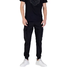 Black Cotton Joggers (Workout Pants)