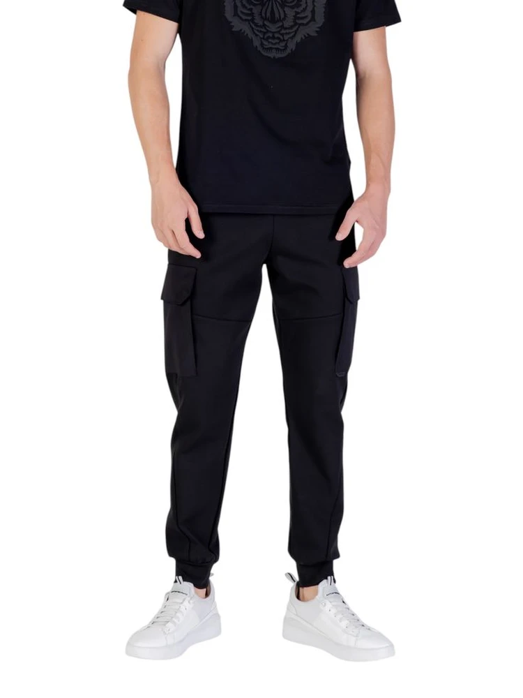 Black Cotton Joggers (Workout Pants)