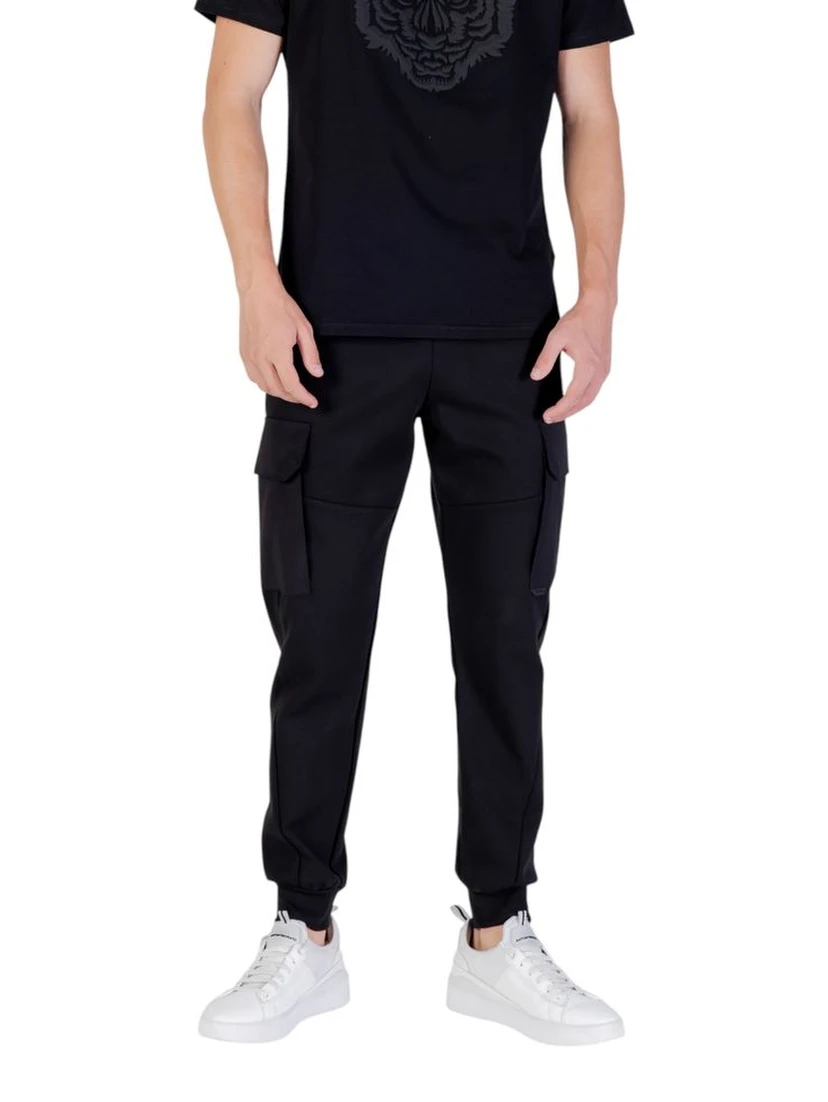 Black Cotton Joggers (Workout Pants)