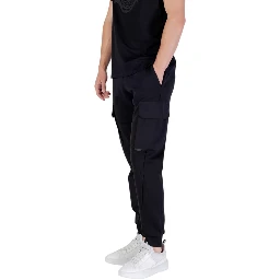 Black Cotton Joggers (Workout Pants)