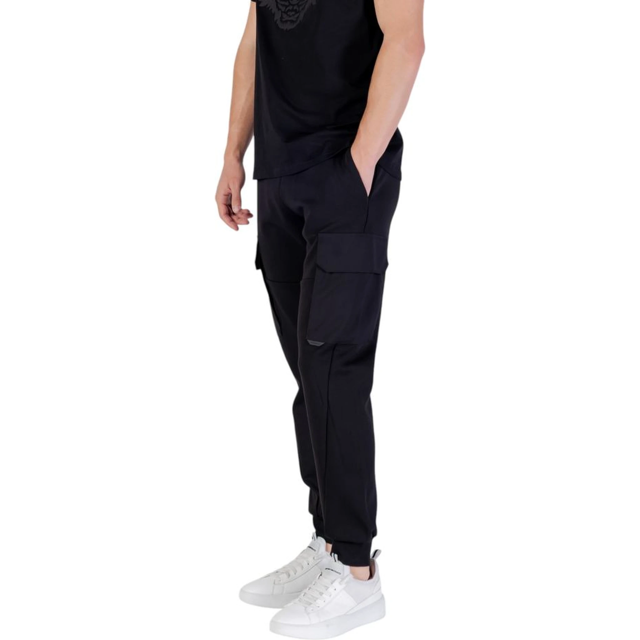 Black Cotton Joggers (Workout Pants)