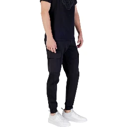 Black Cotton Joggers (Workout Pants)
