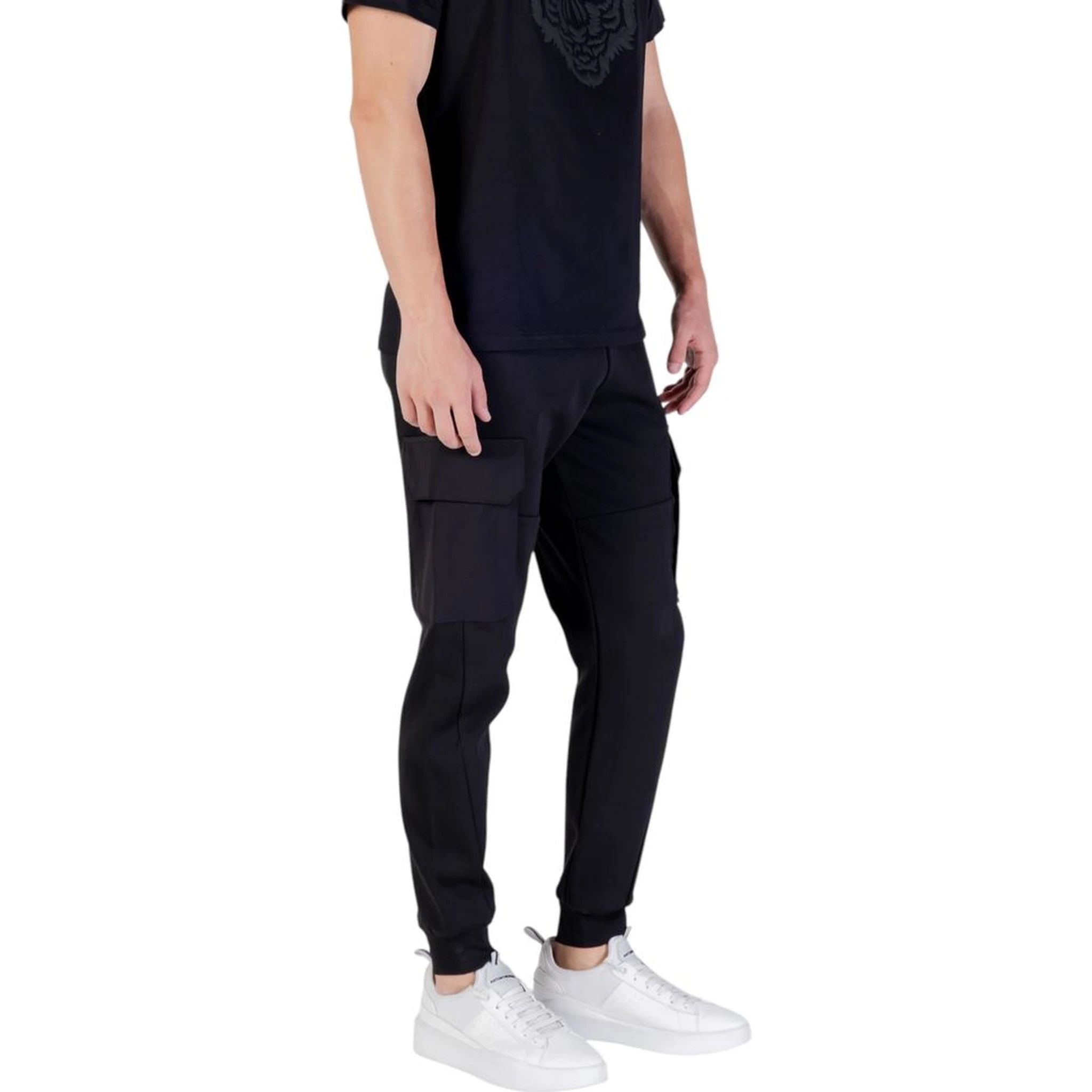 Black Cotton Joggers (Workout Pants)