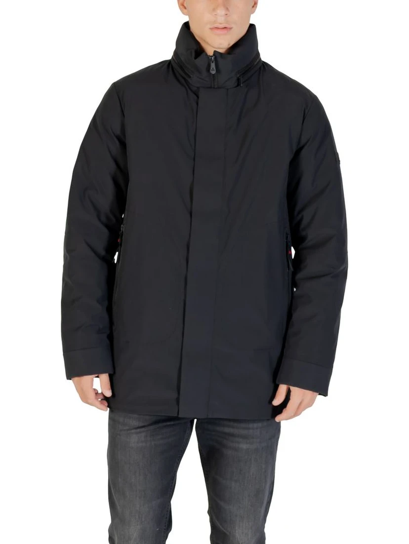 Black Polyester Parka