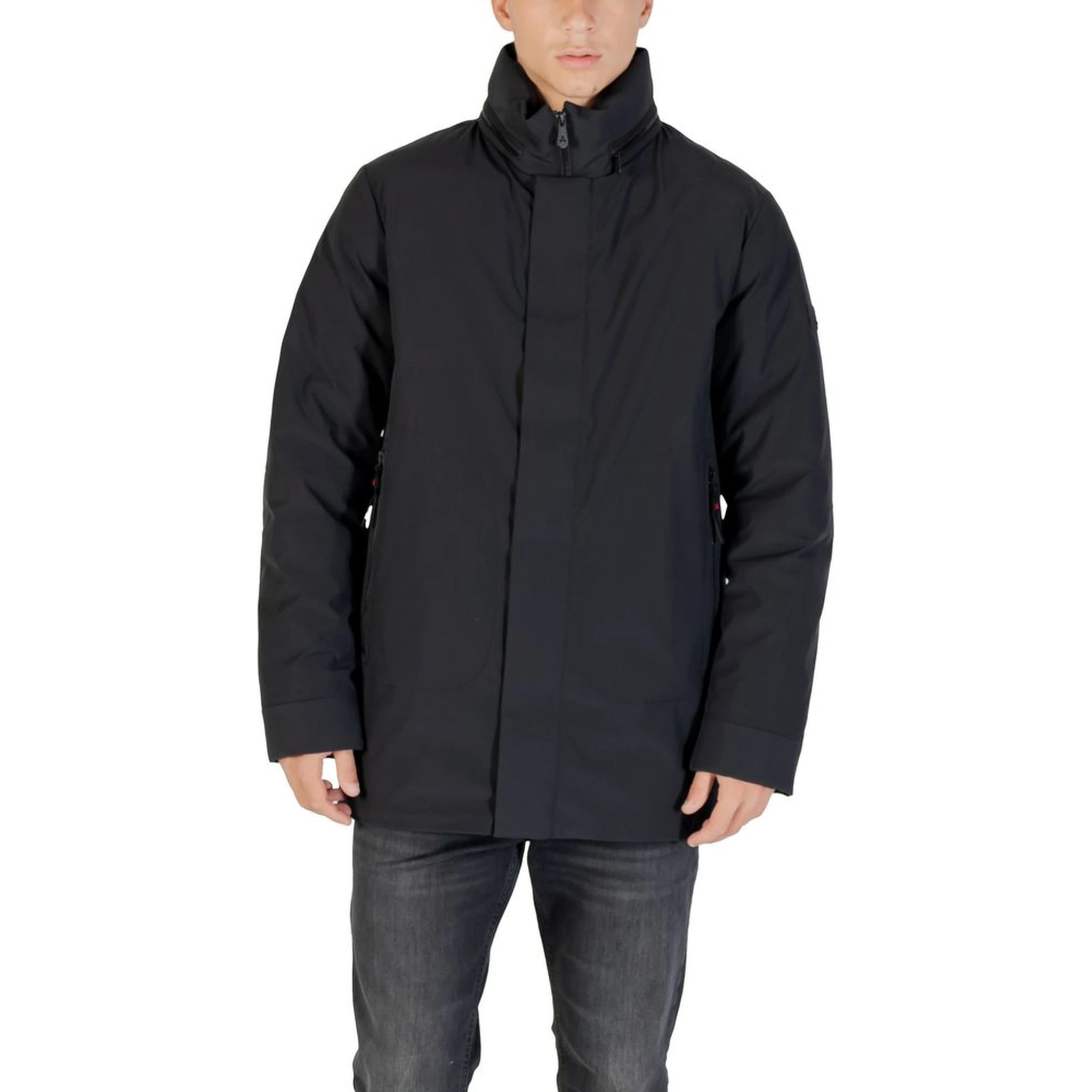 Black Polyester Parka