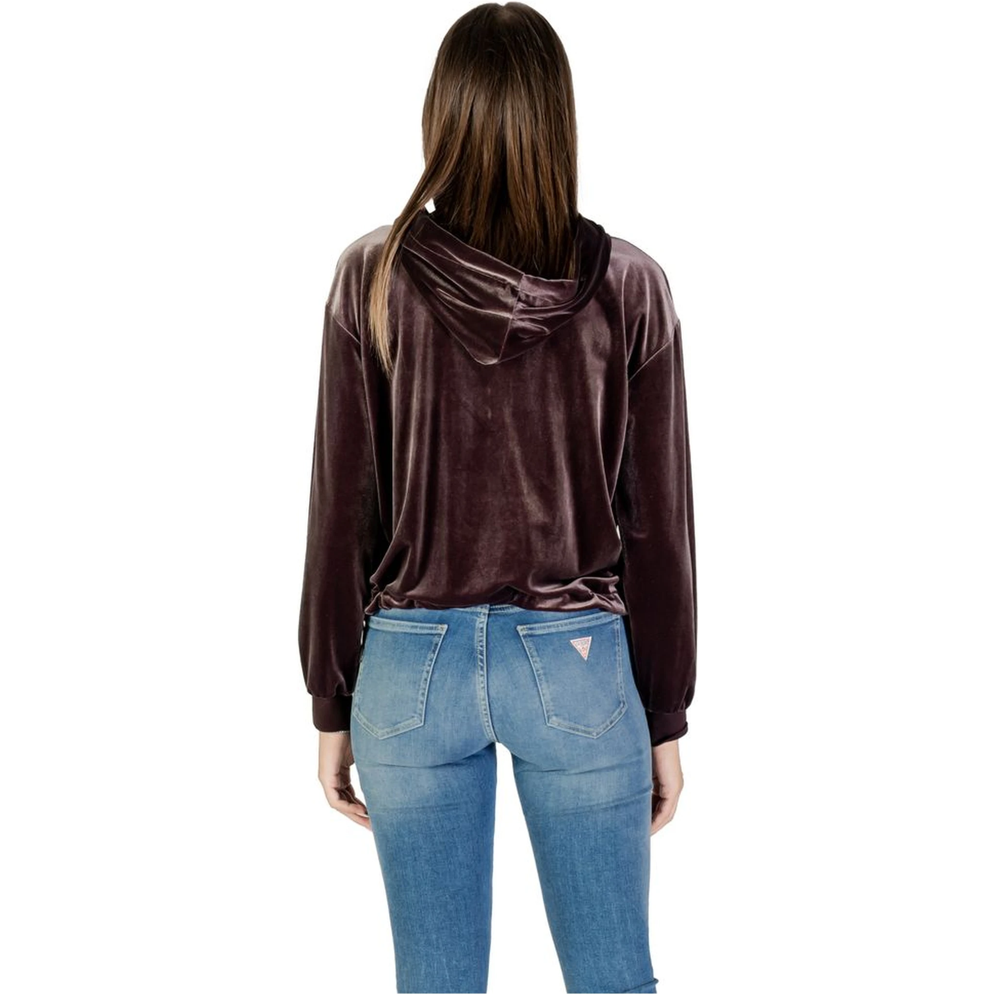 Brown Polyester Hoodie