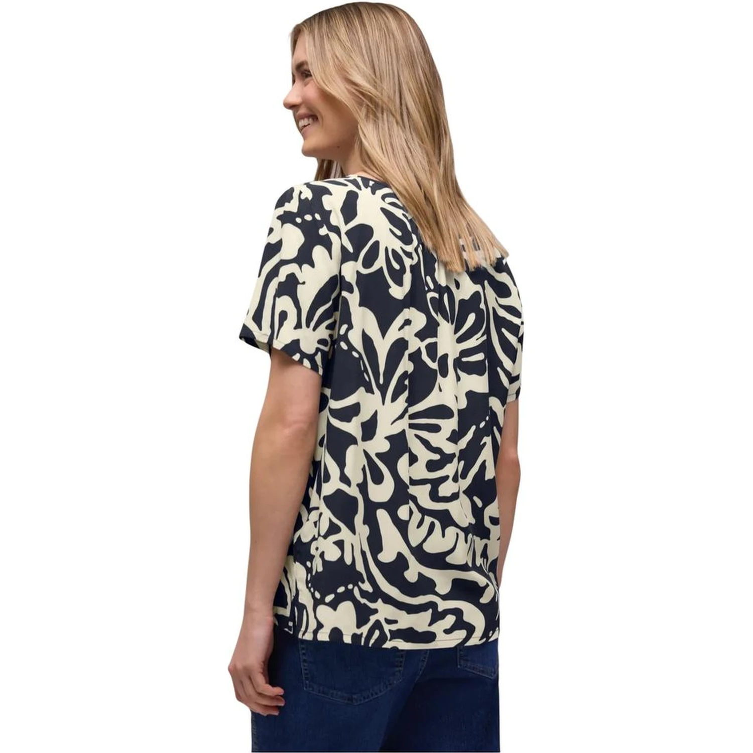 Blue Viscose Blouse