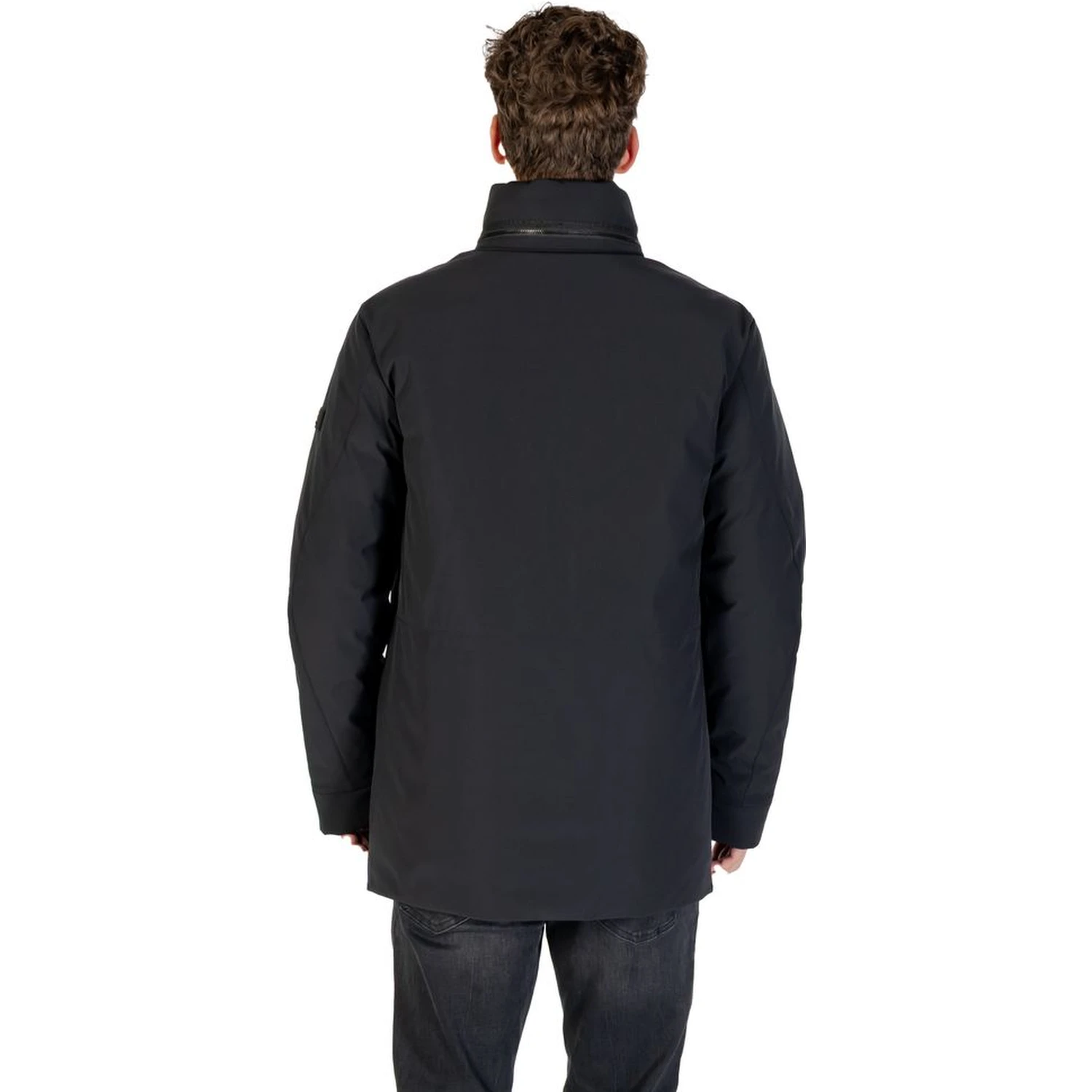 Black Polyester Parka