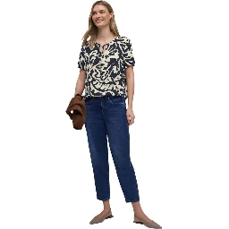 Blue Viscose Blouse