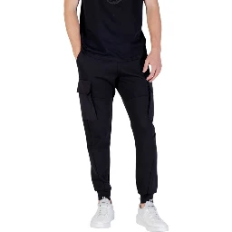Black Cotton Joggers (Workout Pants)