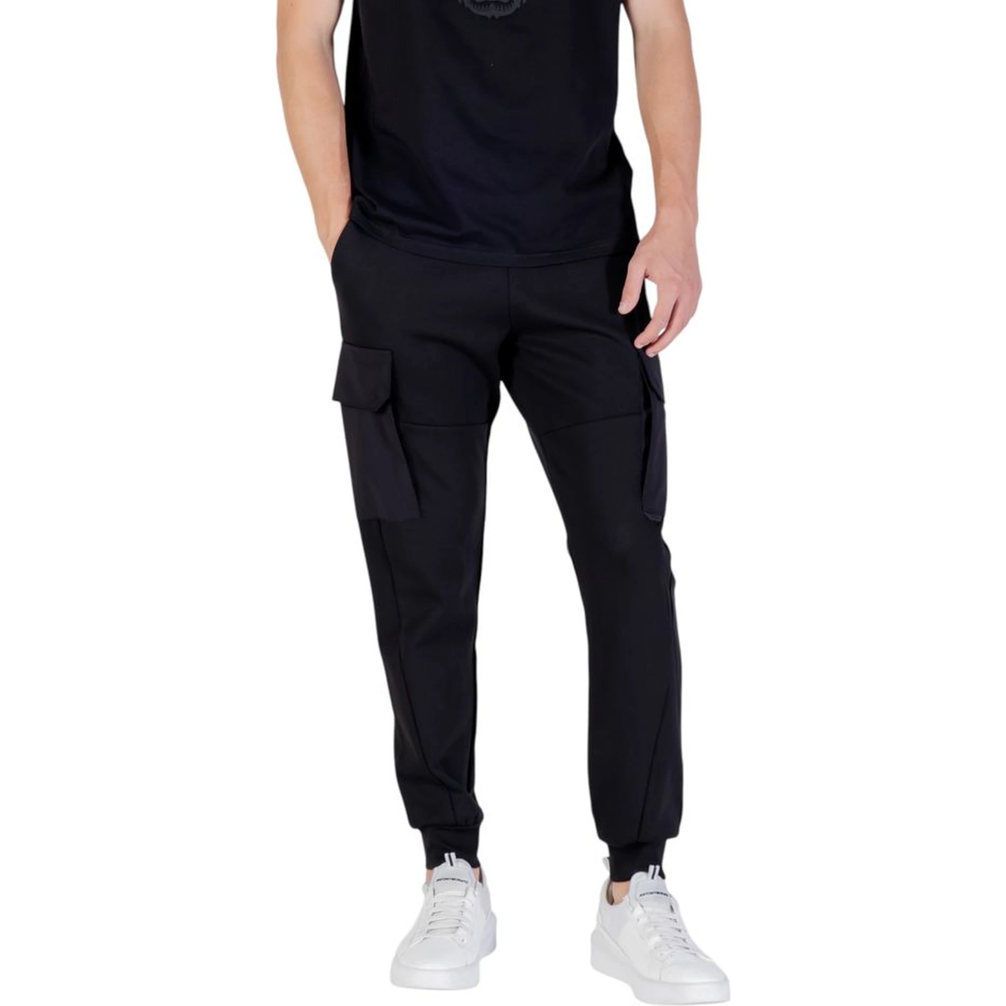 Black Cotton Joggers (Workout Pants)