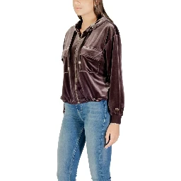 Brown Polyester Hoodie