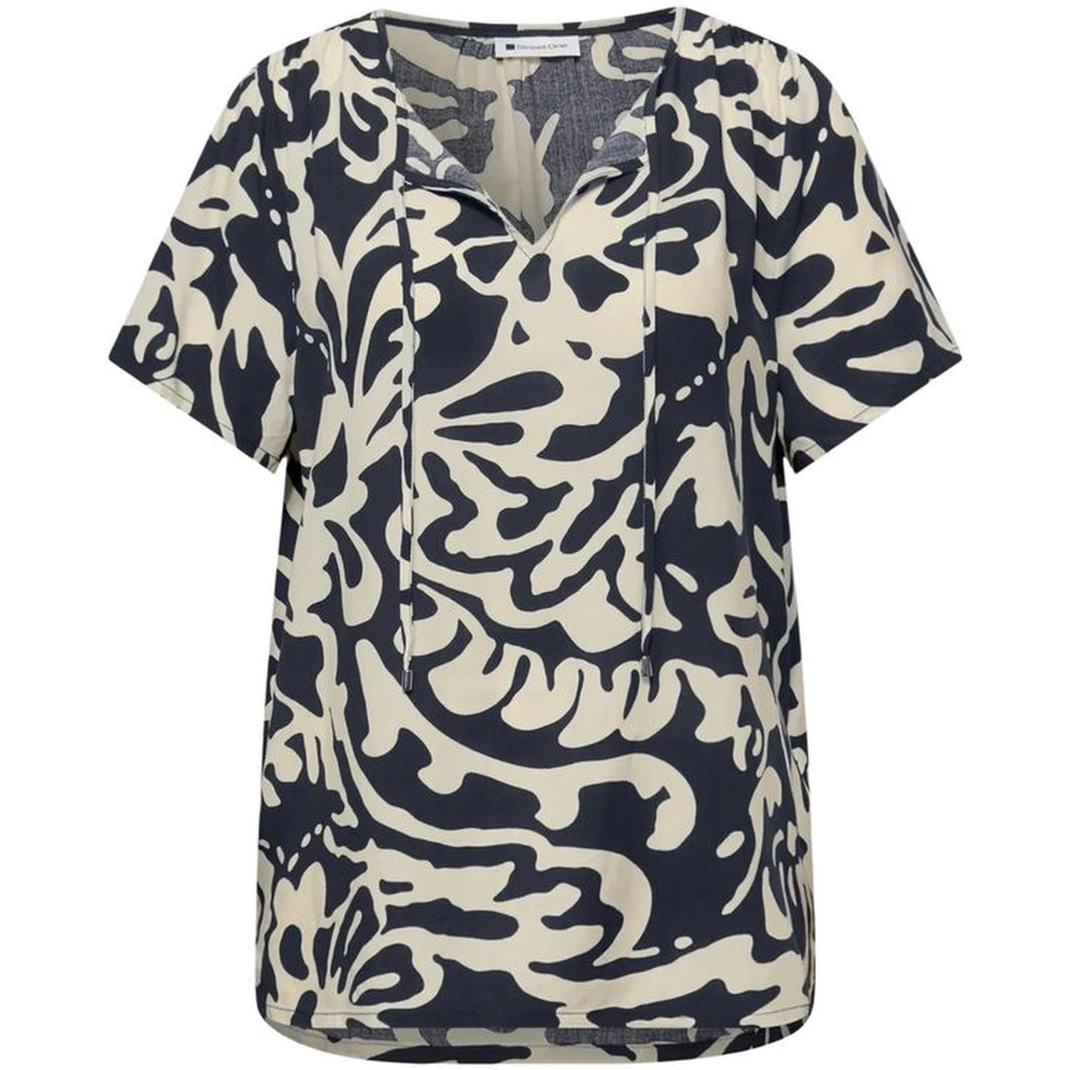 Blue Viscose Blouse