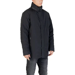 Black Polyester Parka