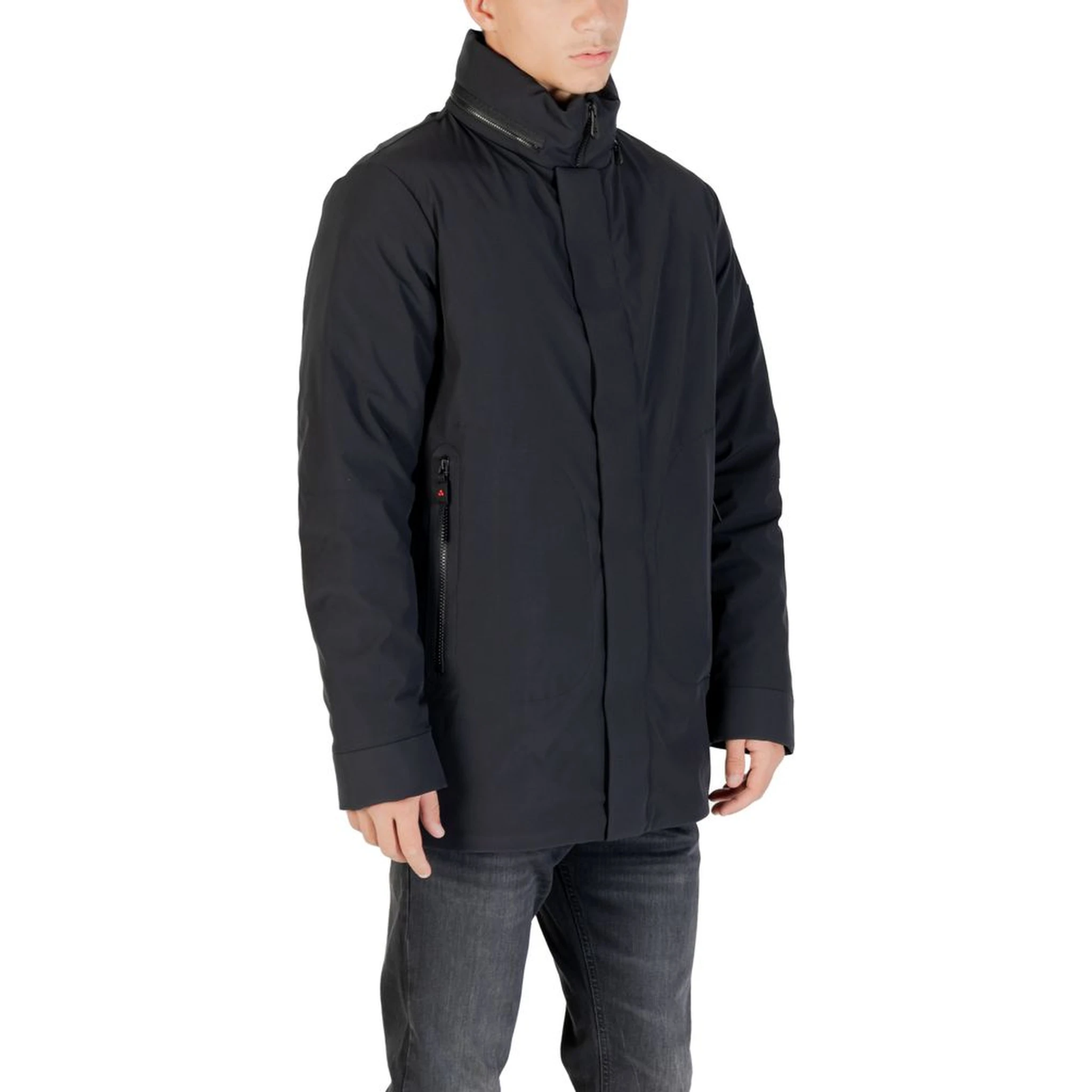 Black Polyester Parka