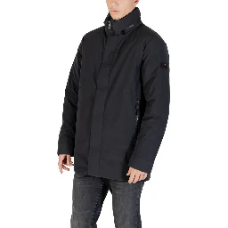 Black Polyester Parka