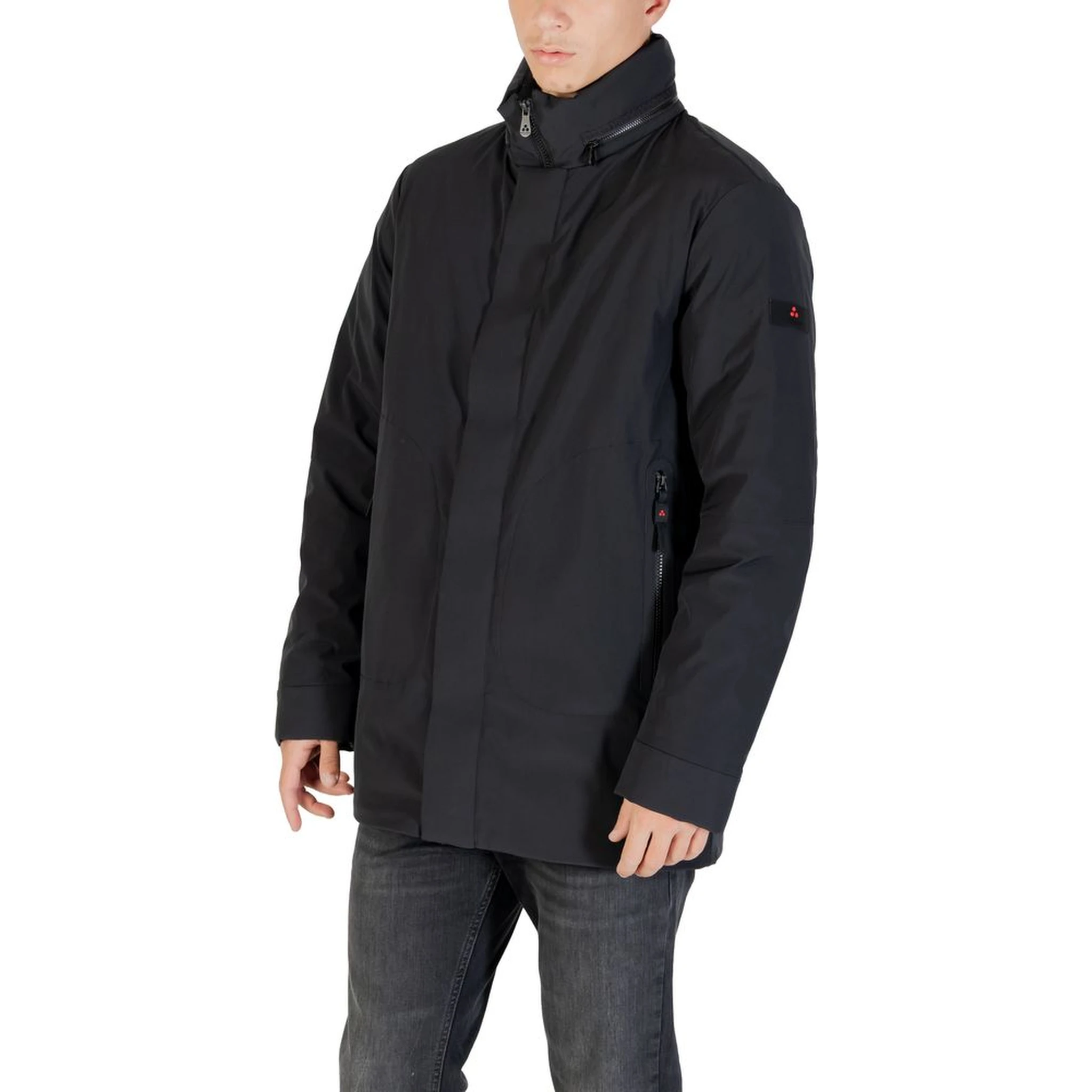 Black Polyester Parka