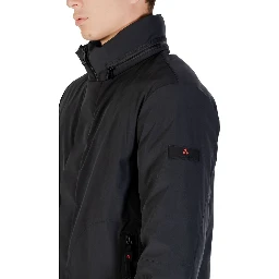 Black Polyester Parka