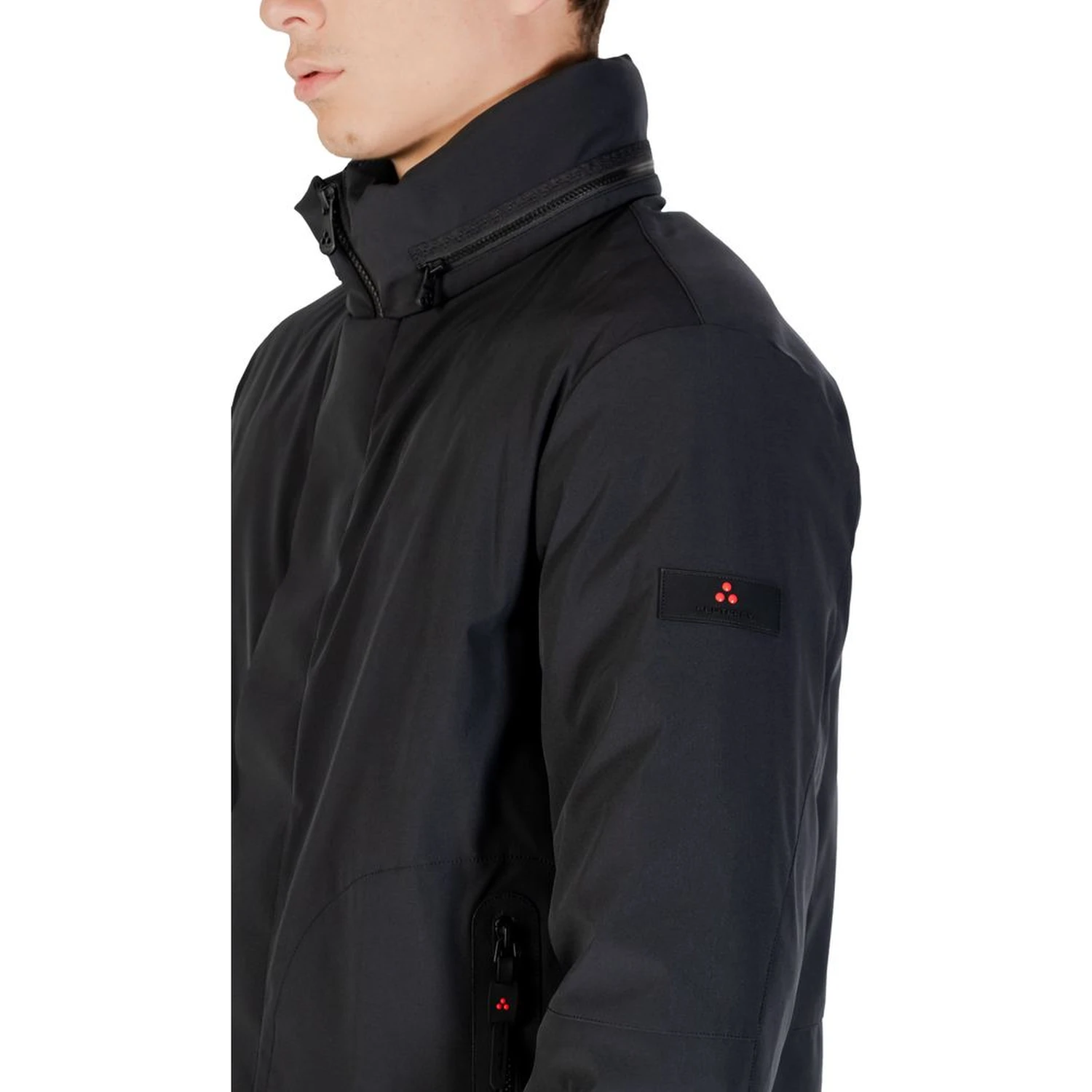 Black Polyester Parka