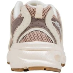 Pink Suede Leather Athletic Sneakers